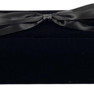 YSL Black Velvet Clutch With Bow, SKU 000353-12